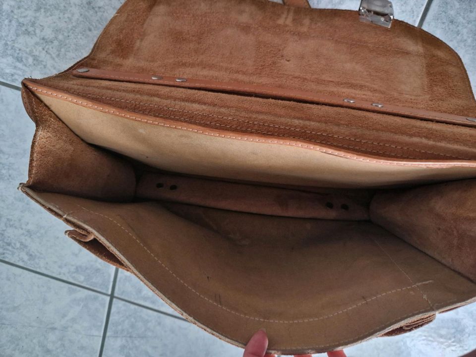 Aktentasche Leder Vintage Schultasche in Köln