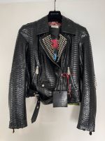 Philipp Plein Couture Lederjacke Python Leder Designer Original Neuhausen-Nymphenburg - Neuhausen Vorschau