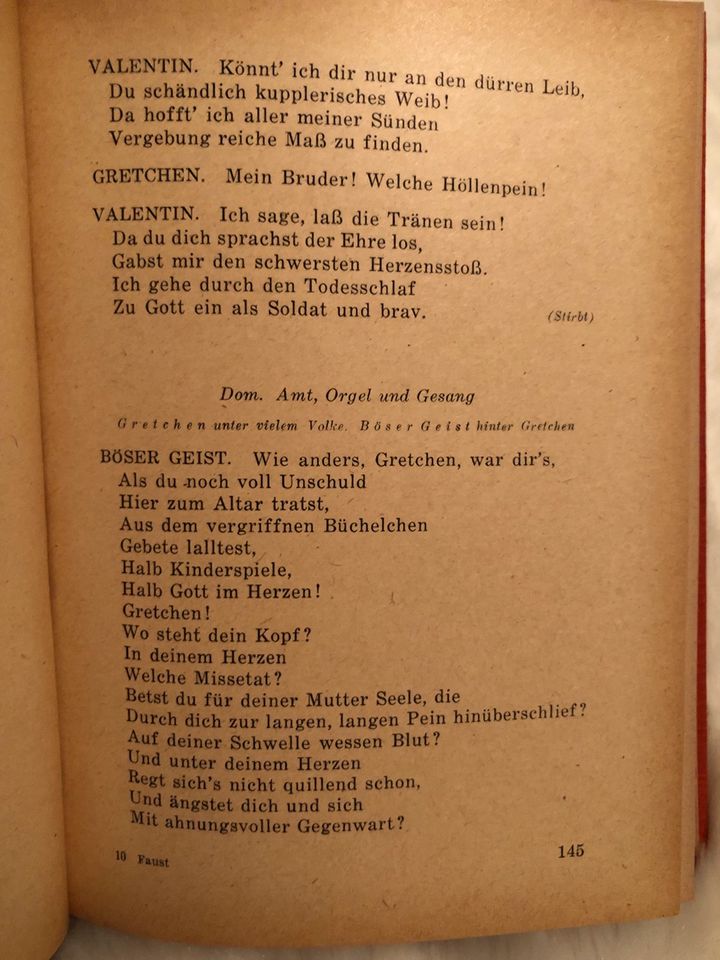 Goethes FAUST 1947 Ausgabe gebunden in Berlin