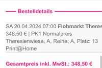 150,- statt 350,-! Bestes Ticket Theresienwiese Flohmarkt München Nürnberg (Mittelfr) - Mitte Vorschau