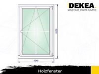 Flügel Holzfenster nach Maß Flügelfenster Holz Fesnter 1040 x 1570 mm Zweifachverglasung Dresden - Innere Altstadt Vorschau