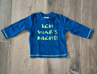 Blaues Langarmshirt „Ich war‘s nicht!“ von Topomini Gr 86 Niedersachsen - Hessisch Oldendorf Vorschau