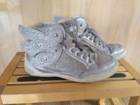 Geox Leder-Sneaker Glitzer silber Bayern - Ebersberg Vorschau