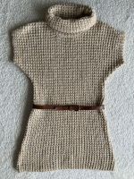 weiß creme hellbraun Strickkleid Strick Kleid Gürtel yigga 140 XS Brandenburg - Perleberg Vorschau