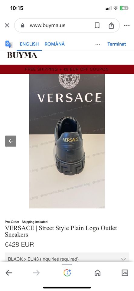 Versace Sneaker 43 in Augsburg