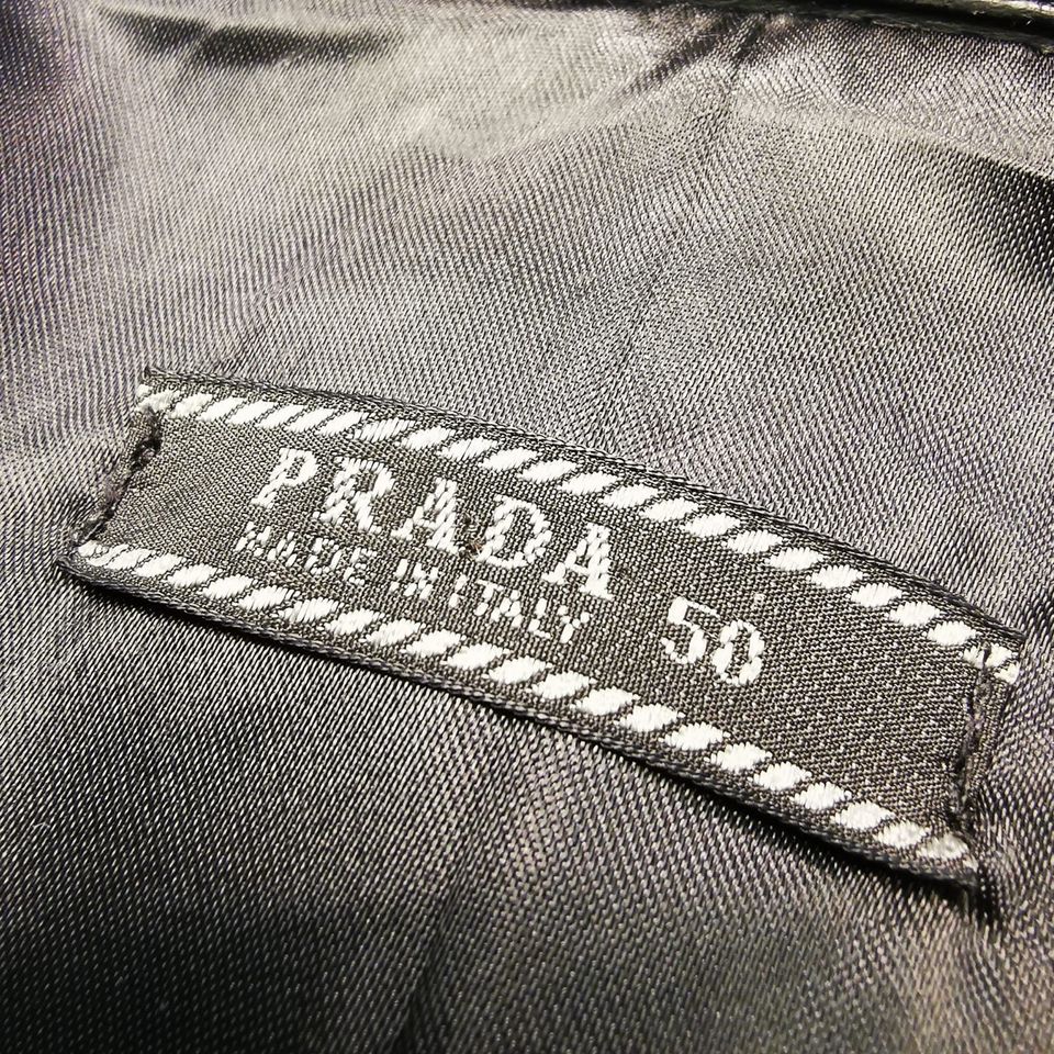 Prada Black Lederjacke Gr.50  - M/L Overshirt Hemd  Jacke in Berlin