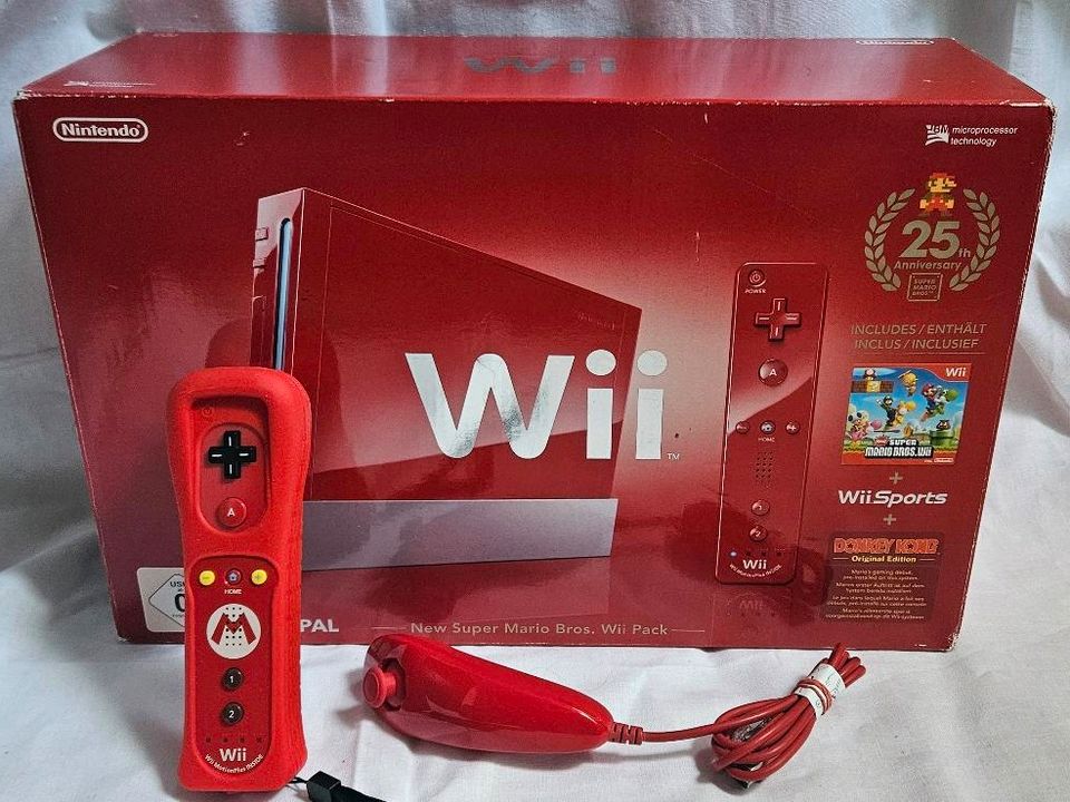 Nintendo Wii 25th Anniversary OVP Mario Controller GARANTIE in Siegen