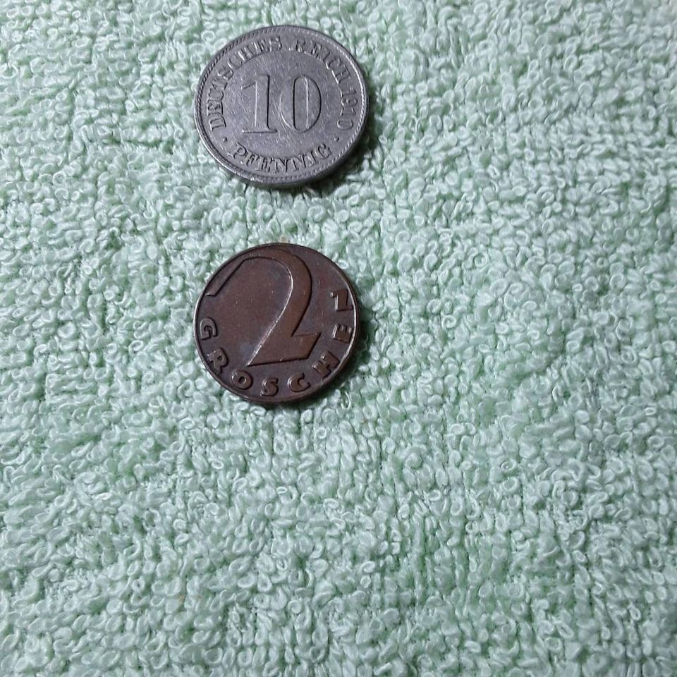 Münzen vor dem Euro in Höslwang