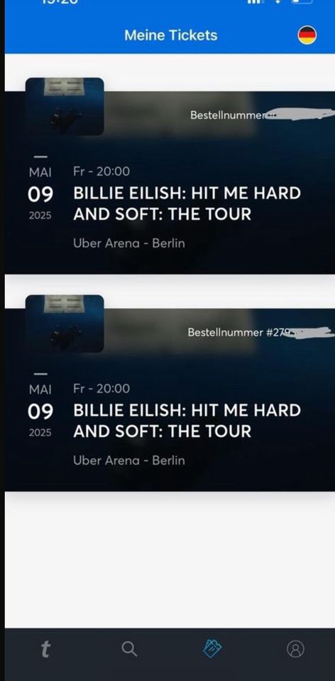 Billie eilish Berlin Karten in Arnis