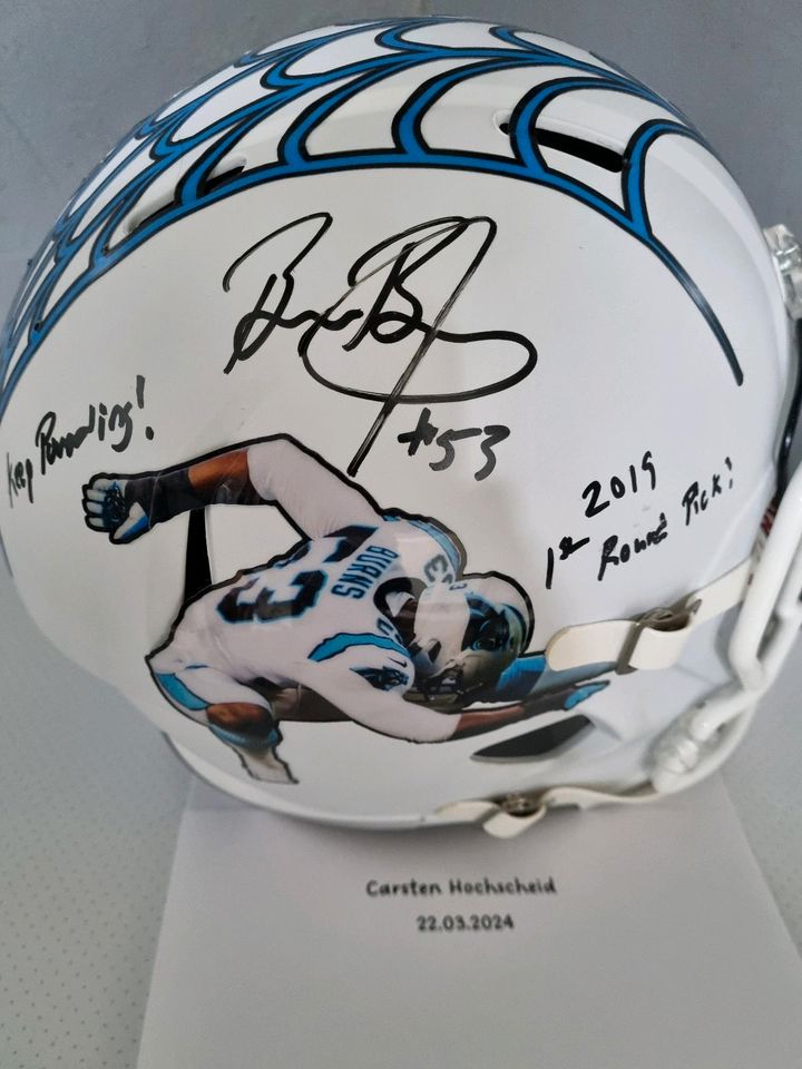 Signierte Full Size Helme der Carolina Panthers in Mülheim (Ruhr)