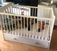 Baby Bett Holz 60x120 weiß grau Schublade Nordrhein-Westfalen - Spenge Vorschau