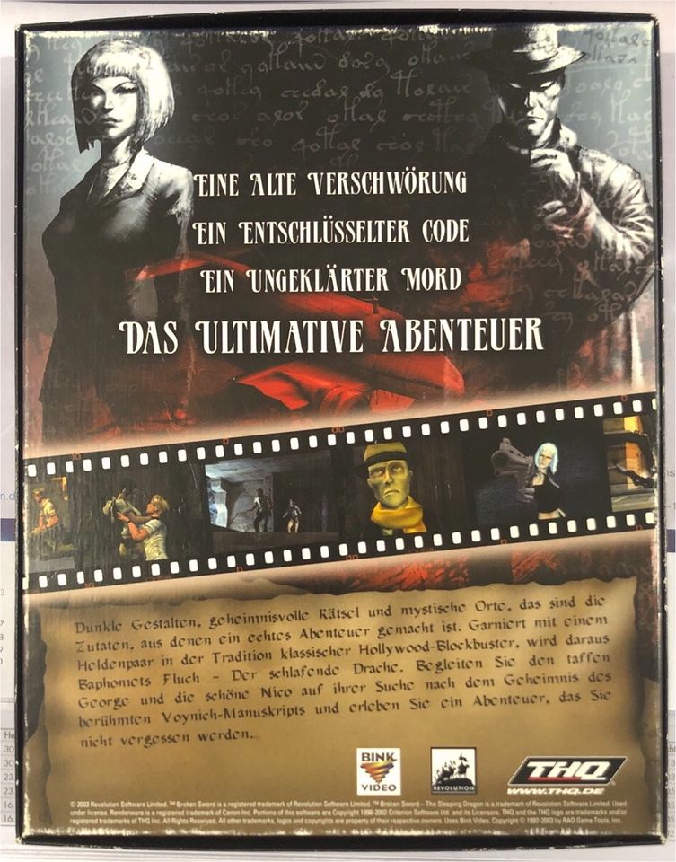 Baphomets Fluch der schlafende Drache Big Box PC Computer Spiel in Dortmund