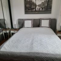 Tagesdecke + 2 Kissen / Grau-Weiß / Microfaser / Bett Nordrhein-Westfalen - Alpen Vorschau