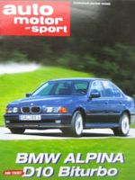 auto motor & sport 16/2000 BMW Alpina D10 Biturbo E39 Test Nordrhein-Westfalen - Minden Vorschau