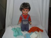hübsche dunkelhaarige DDR Puppe, 40 cm, + pass. Kleidung Sachsen - Beilrode Vorschau