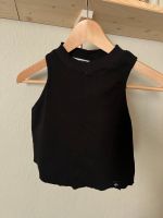 Smilodox crop shirt Sportshirt schwarz gerippt croptop Größe M Dresden - Cotta Vorschau