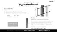 Doppelstabmattenzaun 103 bis 203cm Komplettset Anthrazit/Grün Brandenburg - Caputh Vorschau