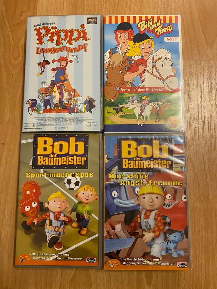 VHS Pippi / Bibi Blocksberg / Bob der Baumeister - ZU VERSCHENKEN in Jülich