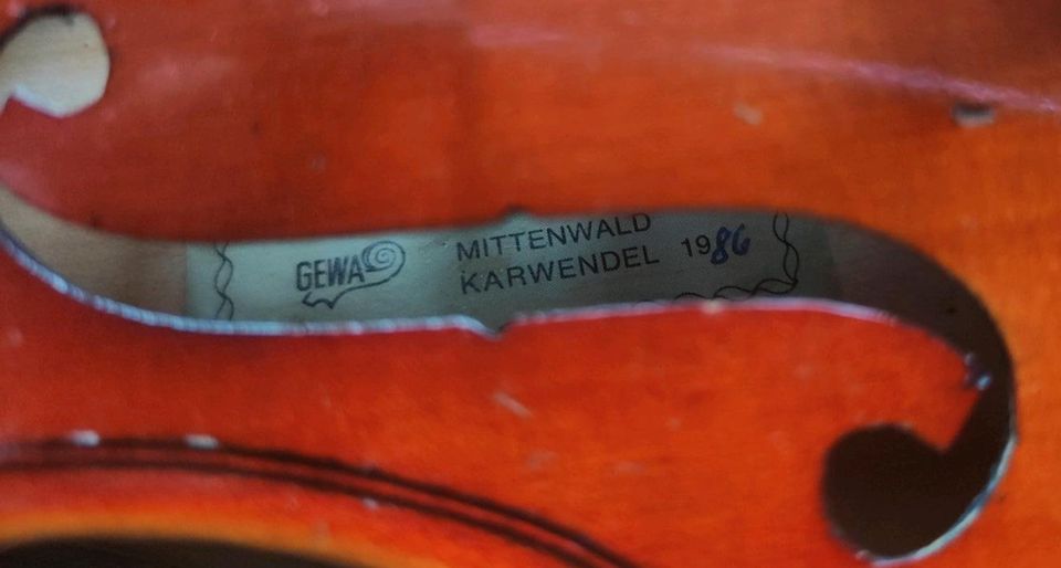 Gewa Mittenwald 3/4 Violine Geige 1986 mit zwei Bögen und Koffer in Bremen