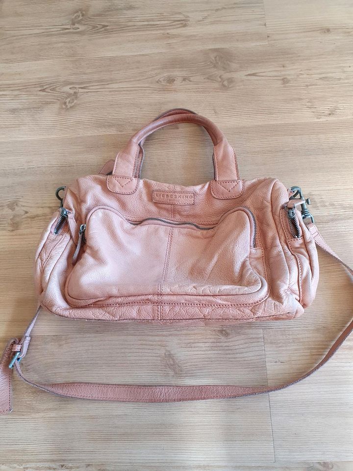 Rosa Leder-Handtasche Liebeskind Berlin in Voerde (Niederrhein)