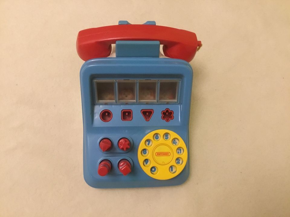Matchbox Kindertelefon mit Wählscheibe. 1980 Rarität Nostalgie in Hohen Neuendorf