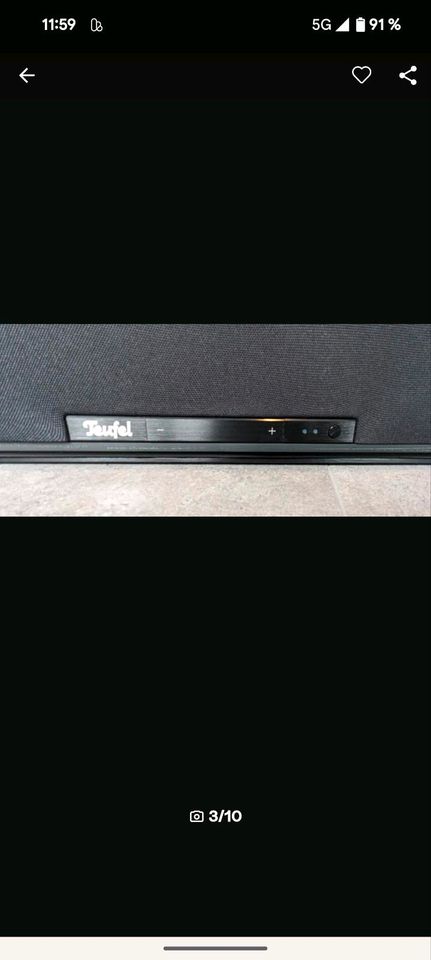 Teufel Raumfeld Soundbar mit Wireless Subwoofer in Hamburg