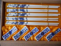 Geschenkset Chopsticks Porzellan Essstäbchen 5er Set mit Stäbchen Baden-Württemberg - Bad Schönborn Vorschau