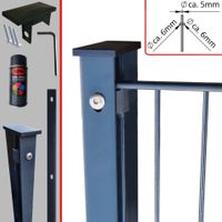 Doppelstabmattenzaun 2,5 m 830-2030 mm 6/5/6 Abdeckleiste Nr.41 Sachsen-Anhalt - Weißenfels Vorschau