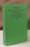 Johnson, Uwe: Versuch, einen Vater zu finden & Marthas Ferien Nordrhein-Westfalen - Rösrath Vorschau