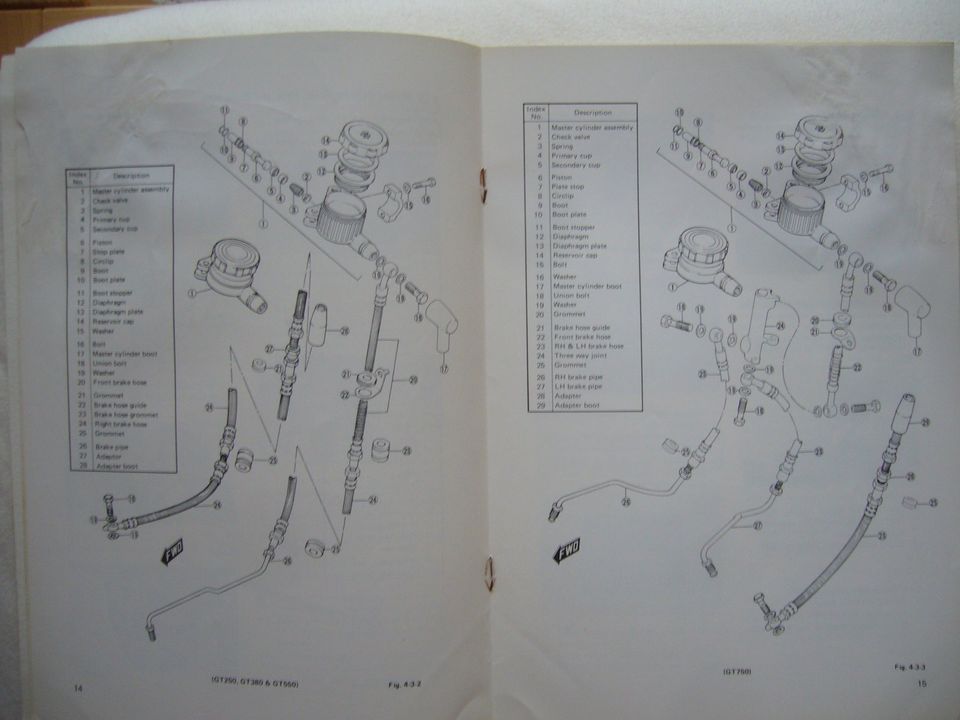SUZUKI GT 750 Scheibenbremsen Anleitung in Bubenreuth