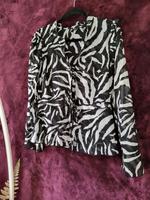 Chiffon Bluse Überwurf  Zebramuster Gr. M durchsichtig Dresden - Cotta Vorschau