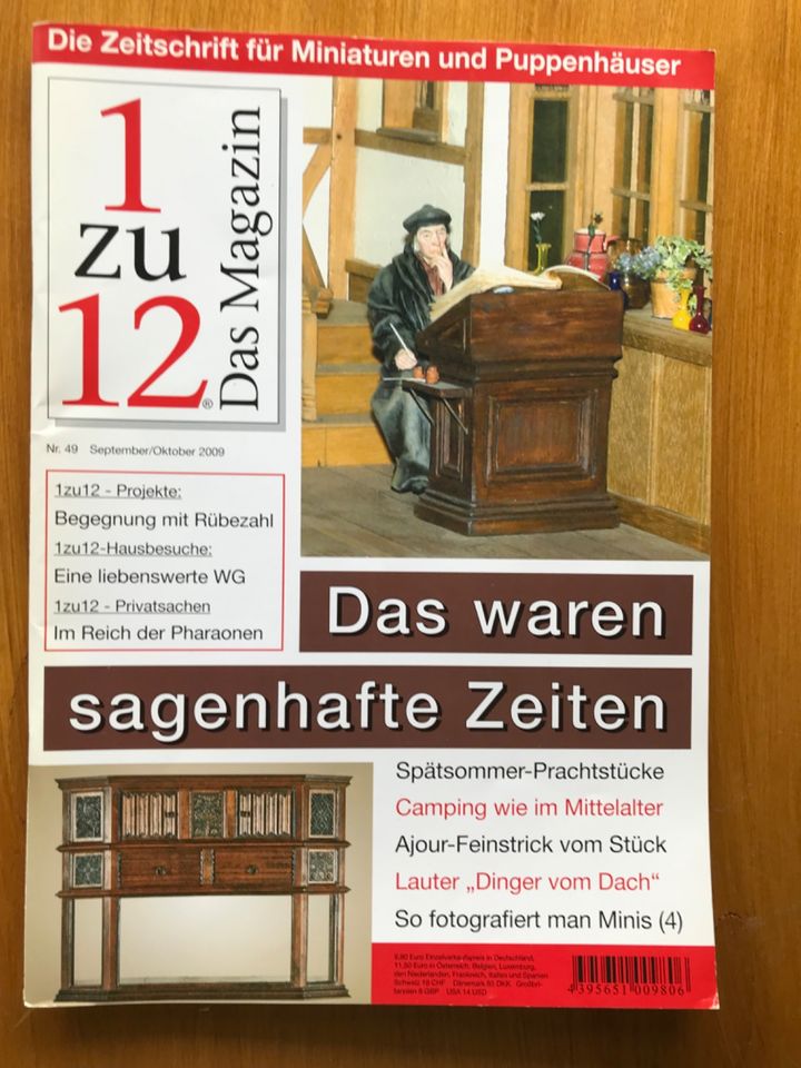 1zu12 Das Magazin Miniaturen und Puppenhäuser Nr. 49 in Schlüchtern