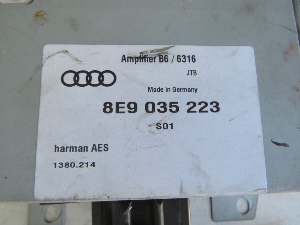 Audi A4 B6 B7 8E Audio Verstärker Amplifier Harman 8E9035223 /D in Bönnigheim