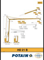 Baukran 25m, Turmdrehkran mieten, Potain hd21b Duisburg - Duisburg-Süd Vorschau