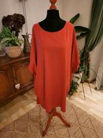 Tunika Kleid ärmellos rot Taschen Gr. 52-54 Gesamtlänge 95cm Hessen - Linden Vorschau