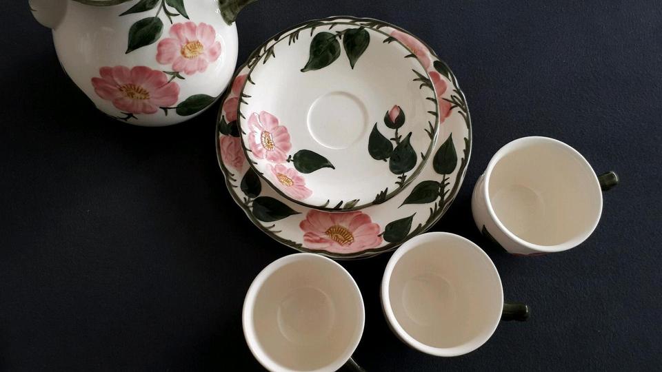 villeroy&boch WILDE ROSE, Kaffeekanne, Tasse, Unterteller, Teller in Mühldorf a.Inn