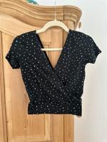 STRADIVARIUS Kurzes Oberteil Crop schwarz mit weißen Punkten Gr.M Bayern - Ingolstadt Vorschau