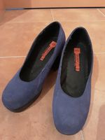 Vintage Damenschuh Blockabsatz hoch Gr. 41 blau Berlin - Marzahn Vorschau