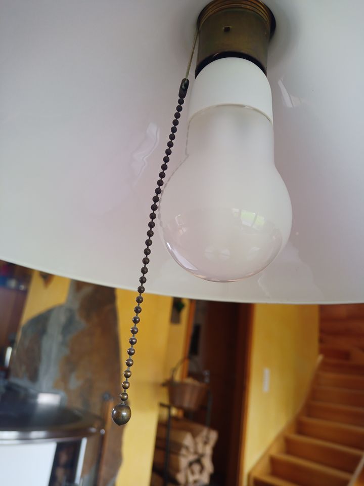 Original Berliner Messinglampe - Pendelleuchte, Oberfläche Antik in Neuenrade