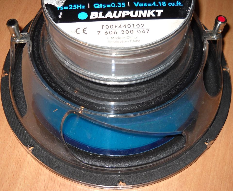 Blaupunkt Bass Sub Woofer Durchsichtig Transparent Series Acryl in Bad Arolsen