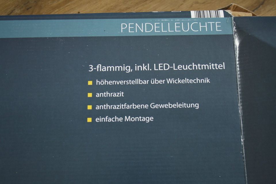 Pendelleuchte, 3-flammig inkl. LED-Leuchtmittel - Light Zone in Landolfshausen