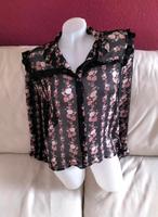 Bluse schwarz Rosen gestreift Spitze Cowgirl geblümt rosa pink we Baden-Württemberg - Schwieberdingen Vorschau