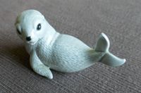 kleine graue Seehund-Figur 9 cm Keramik/Steingut/Porzellan (?) Wandsbek - Hamburg Bramfeld Vorschau