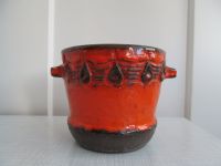 Rot schwarzer Blumentopf West German Pottery 70er Baden-Württemberg - Ulm Vorschau