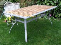 Gartentisch Alu - Teak - Glas 149 x 90 x 69 cm Bayern - Regensburg Vorschau