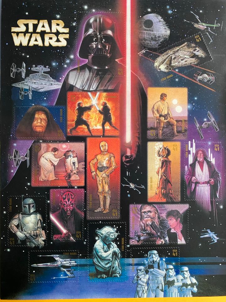 USA Briefmarken Star Wars in Weinstadt