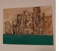 Bild Abstrakt Acryl  Leinwand Modern Farben Original Unikat 40x30 Niedersachsen - Lüneburg Vorschau