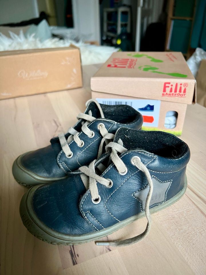 Filii Barefoot Schnürer Fleece Leder Ocean 26 Barfußschuhe Kinder in Berlin