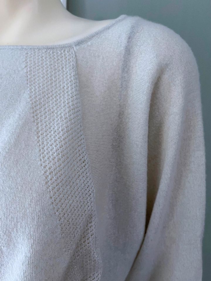 Tamara Mellon Kaschmir Pullover Grau Metallic XS 34 Crop Sweater in Hamburg