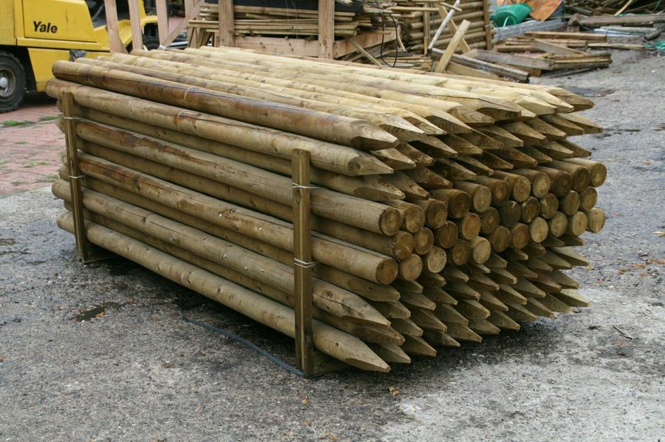 Baumpfähle Holz, kesseldruckimprägniert 9x250 cm – in Wagenfeld